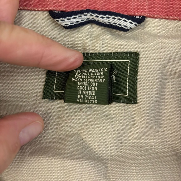 L.L. Bean Canvas Jacket Vintage-Red Women’s Large - Picture 6 of 10